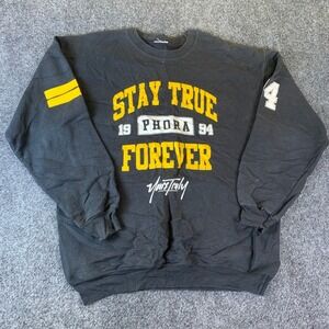 Yours Truly Phora Sweatshirt Mens L Black Good Stay True Forever Graphic Crew